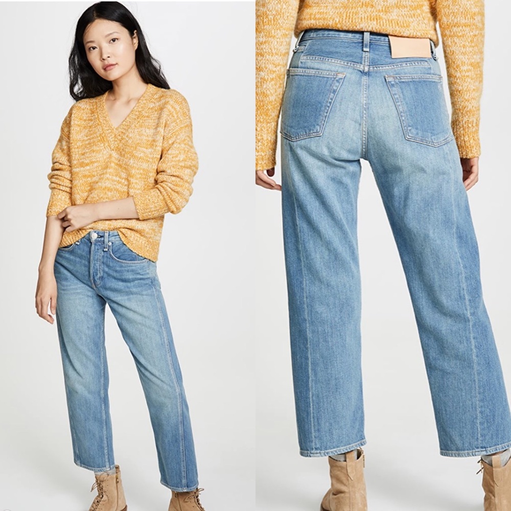 NWT Rag & Bone Maya High Rise Ankle Straight Jeans